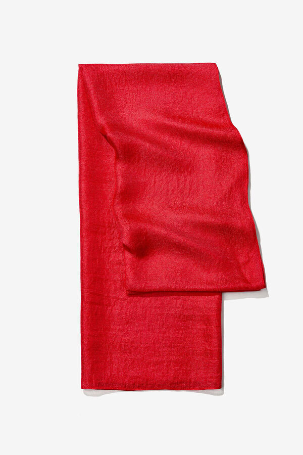 Vilanova Cachecol Retangular Met&aacute;lico vermelho