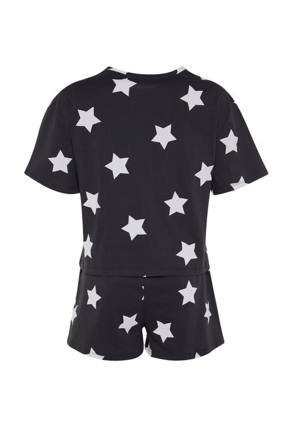 Trendyol Pijama de algod&oacute;n estampado galaxia estampado