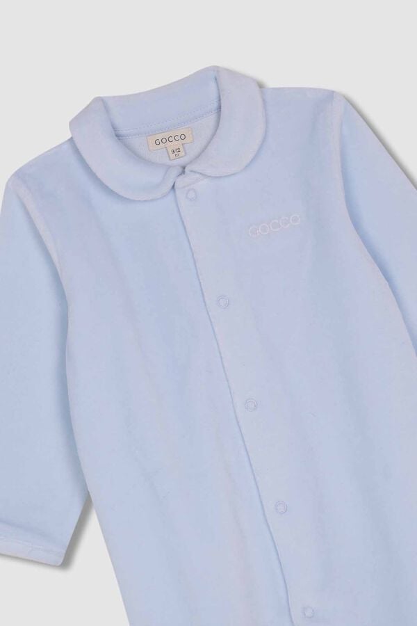 Gocco Pijama velour azul claro azul