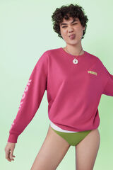 HI&BYE Pack 3 bragas brasile&ntilde;as algod&oacute;n logo verde, fucsia y azul blanco