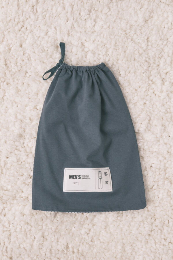 Women'secret Pijama comprido, 100% algod&atilde;o, xadrez verde verde