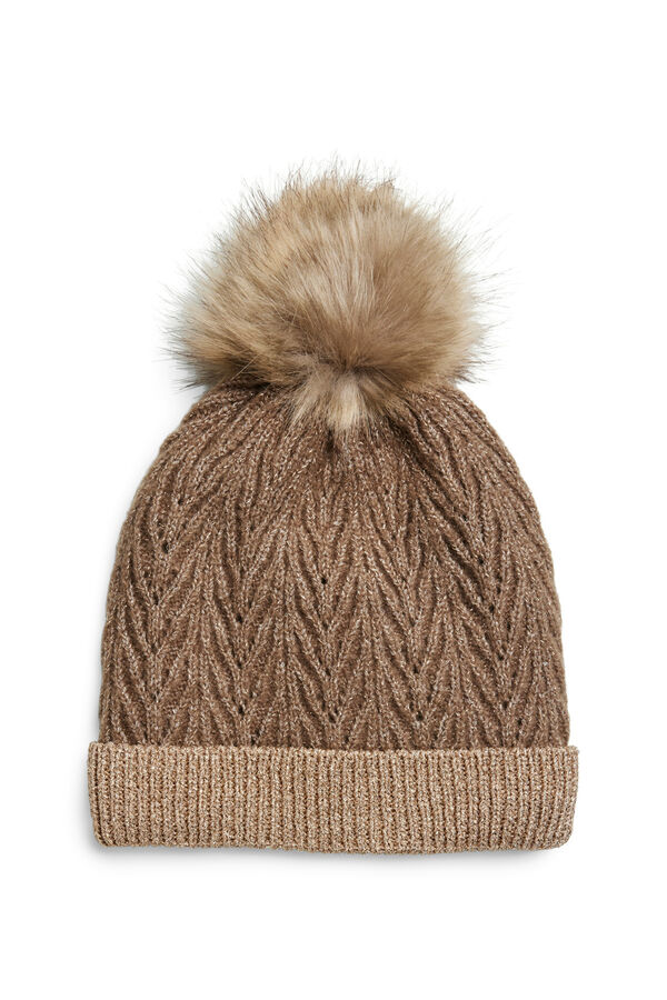 Pieces Gorro com pompom cru