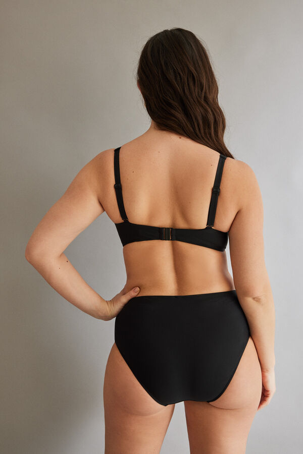 Women'secret Top bikini halter arandela negro negro