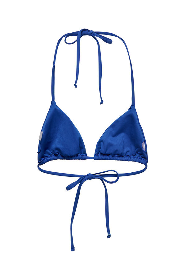 Only Top de biqu&iacute;ni triangular azul azul