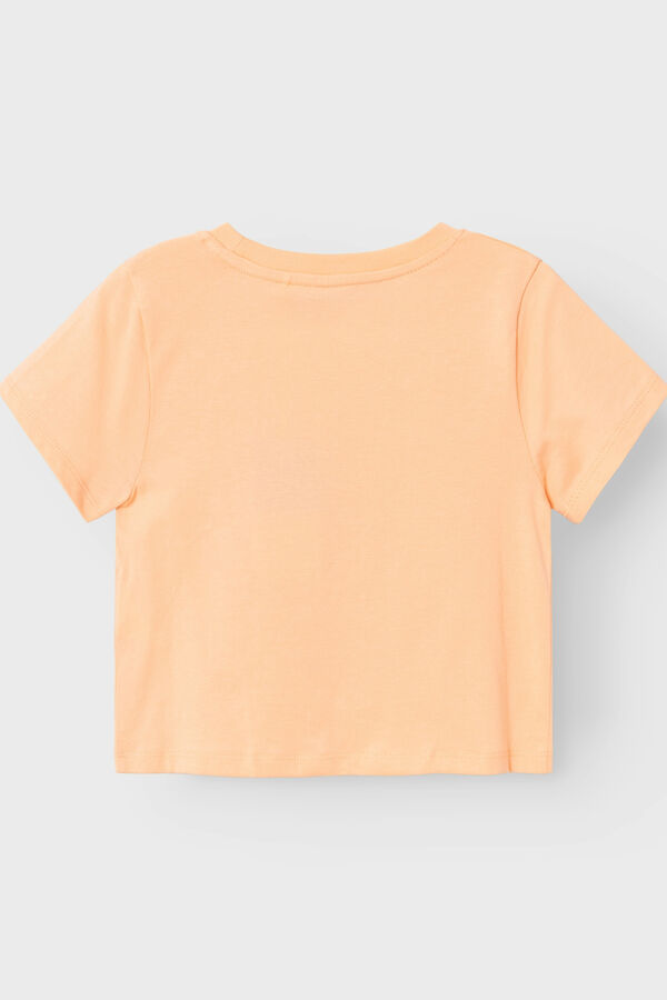 Name it Camisola manga curto detalhe nó rosa