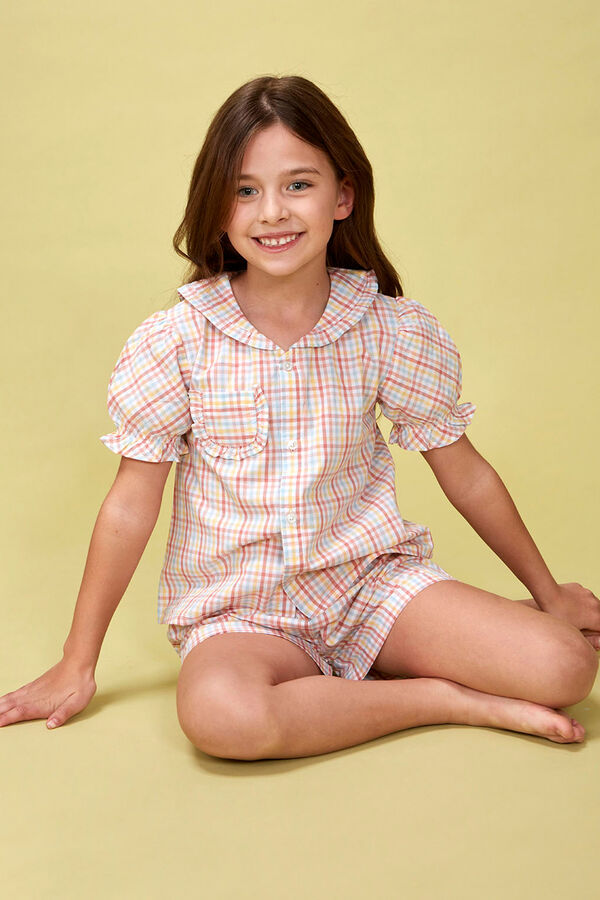 Gocco Pijama xadrez branco branco