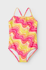 Name it Maiô tie dye para menina rosa