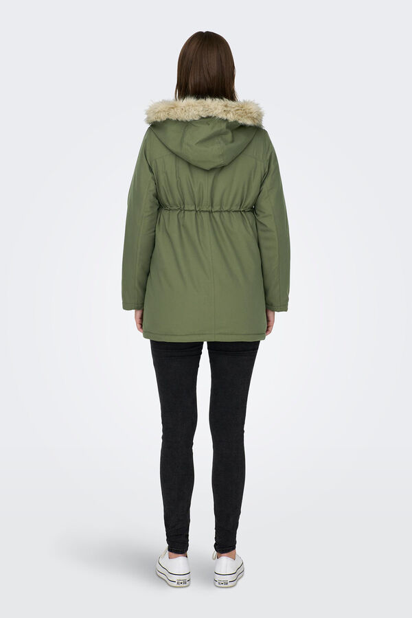 Womensecret Parka con capucha maternity kaki