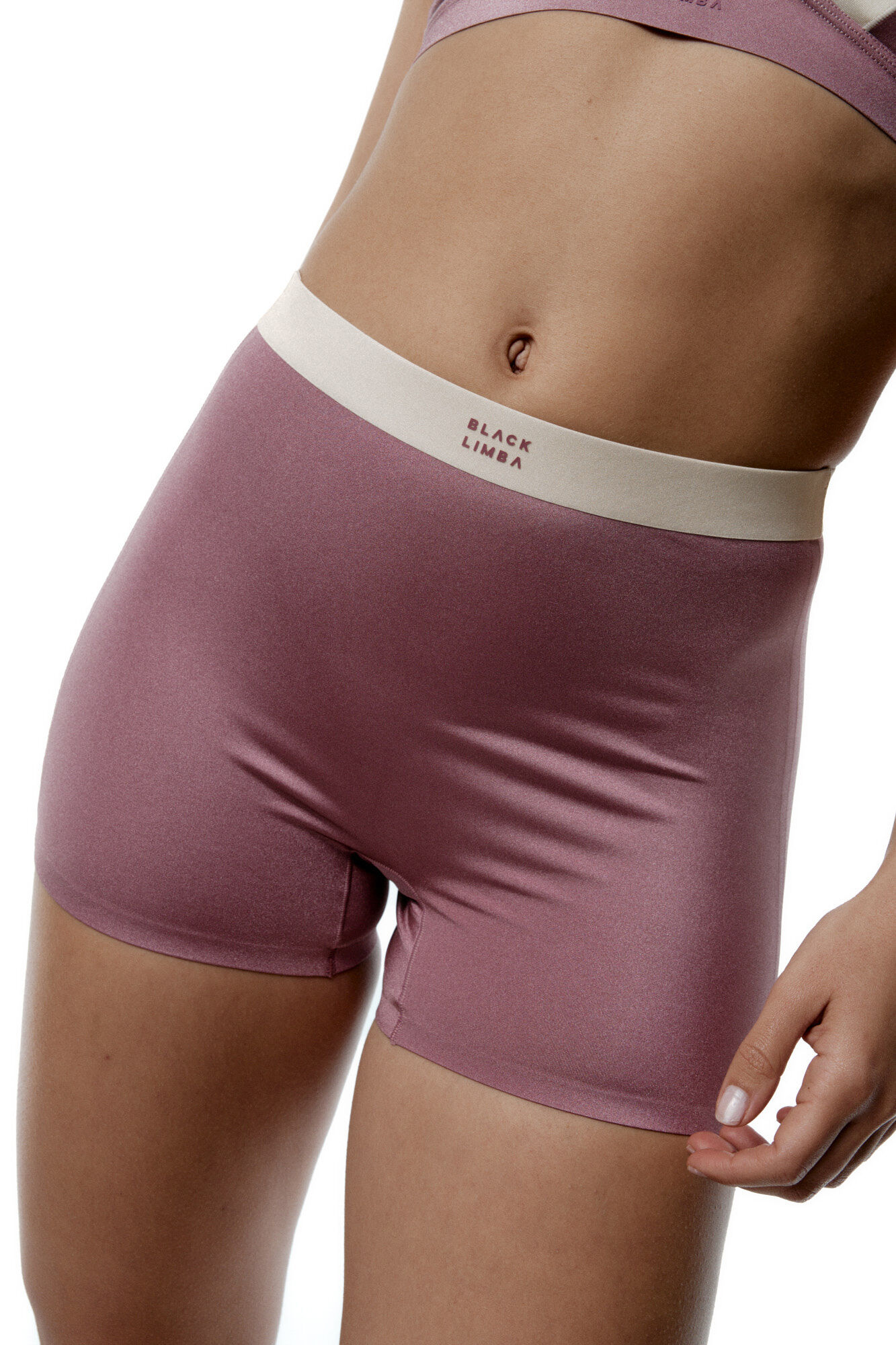 Black Limba Cueca boxer de microfibra brilhante