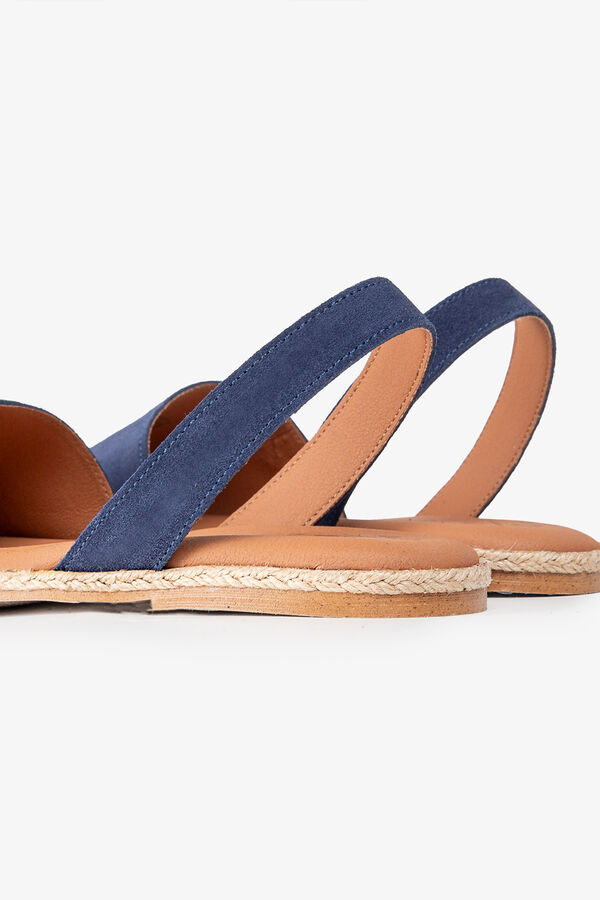 Popa Sandália estilo menorquina azul