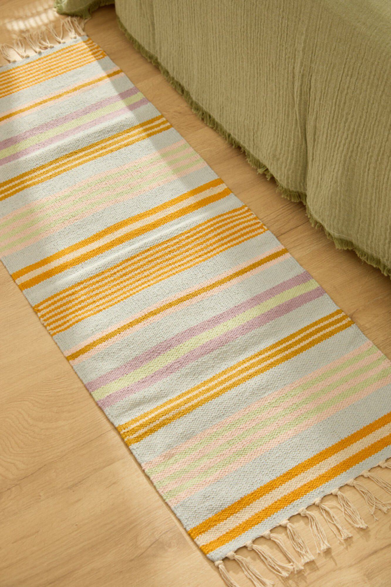 Calma House Alfombra de algod&oacute;n de 45x120