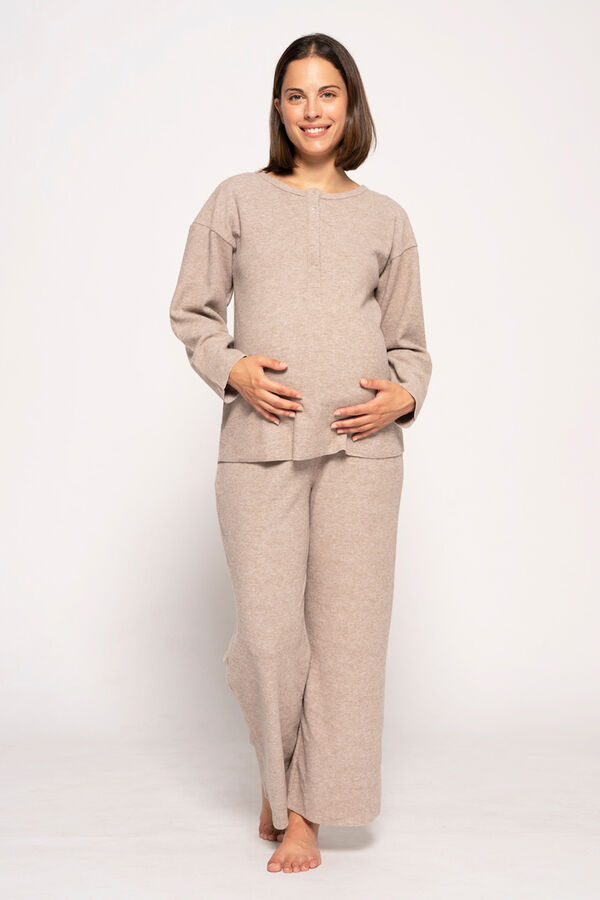 Ohma! Calças largas pré-mamã comfy azul