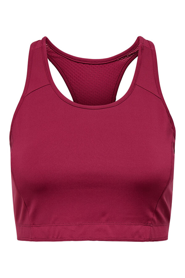 Only Play Suti&atilde; esportivo revers&iacute;vel de suporte meia  rosa