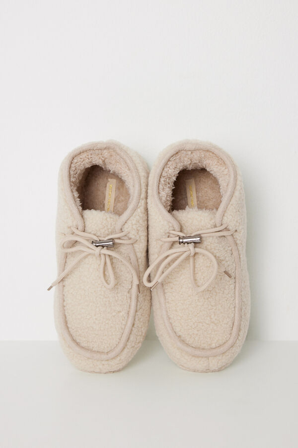 Women'secret Zapatillas casa bota Snoopy nude