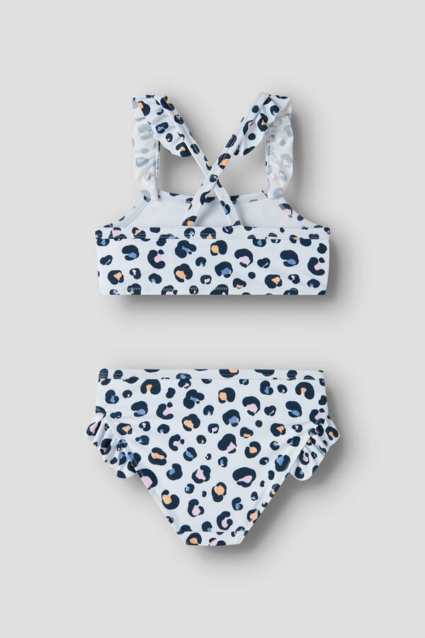 Name it Top biqu&iacute;ni e cueca leopardo azul