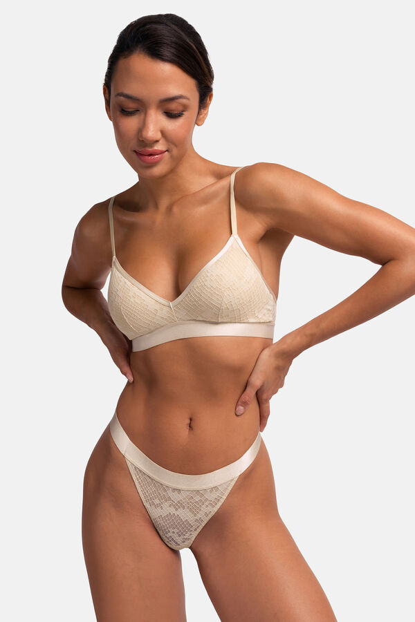 Dorina Pacote de 2 tangas de lurex verde