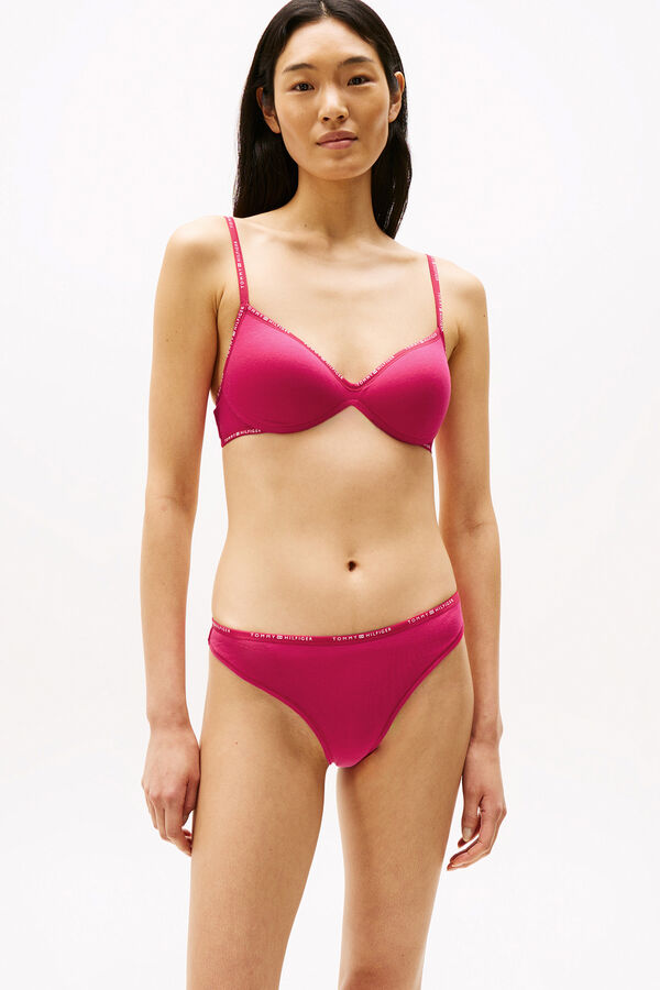 Tommy Hilfiger Suti&atilde; push up sem aro azul