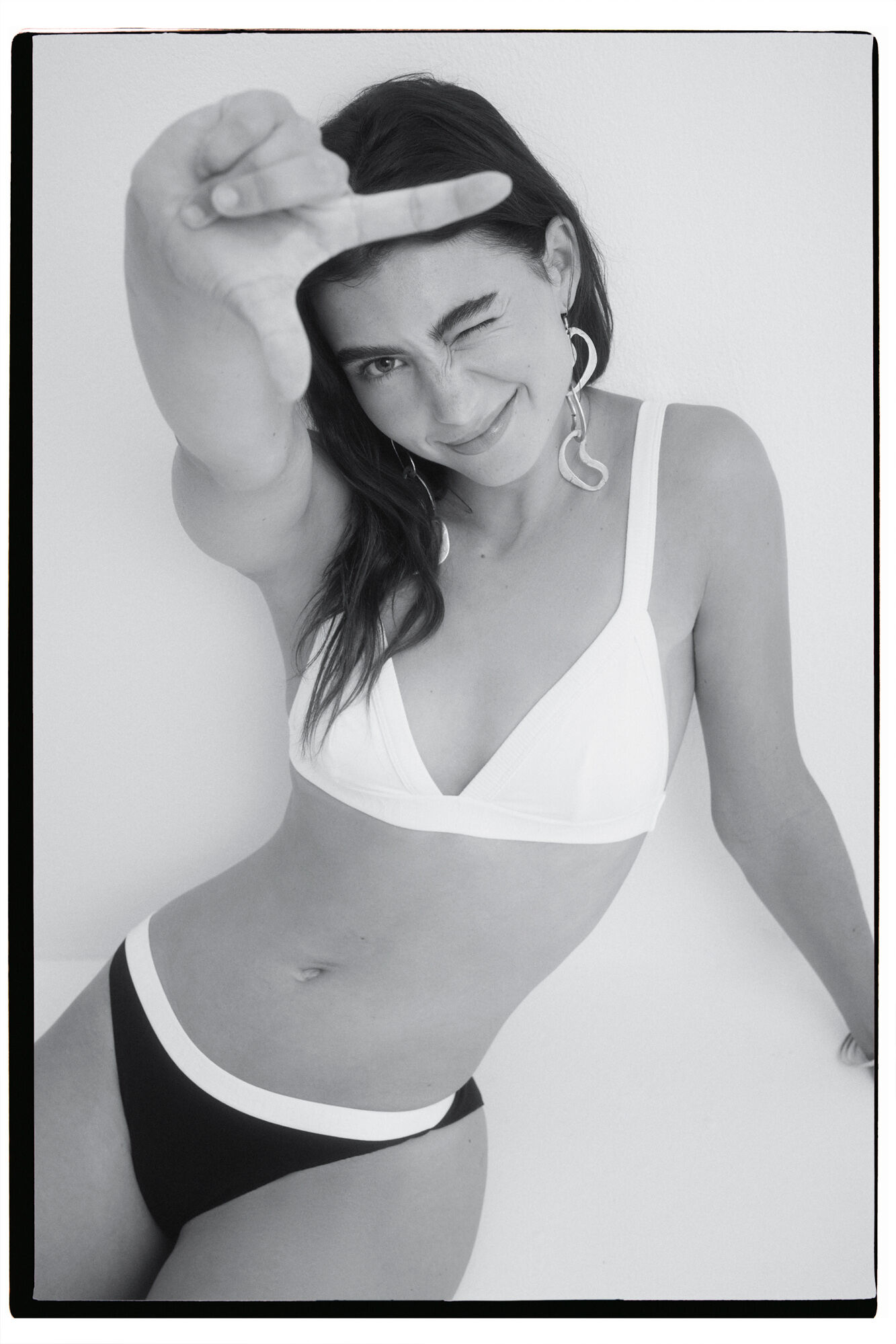 HI&BYE Sujetador triangular algod&oacute;n marfil