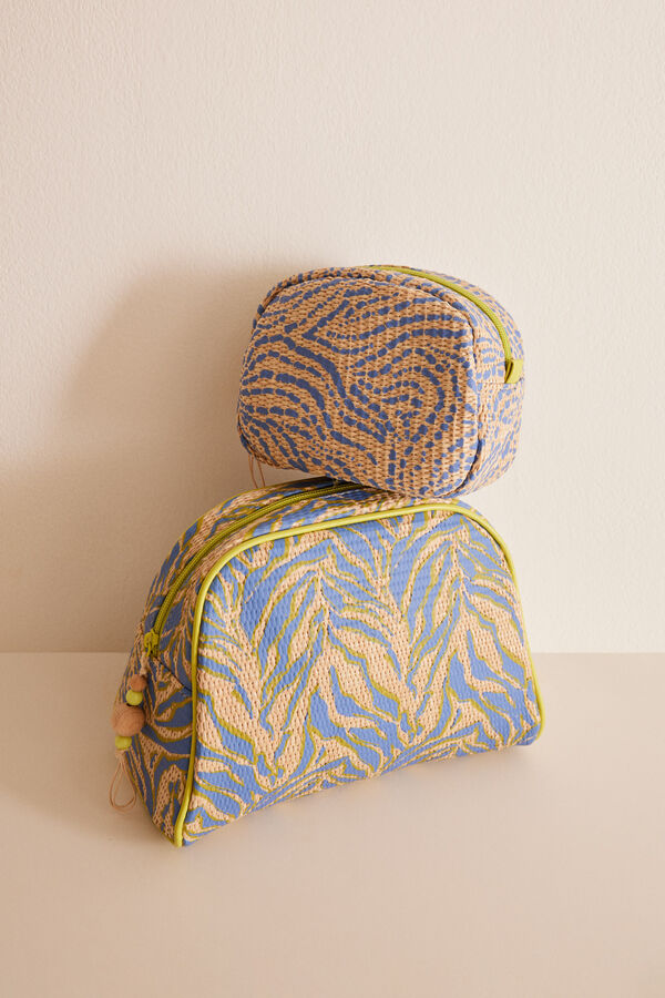 Women'secret Neceser mediano rafia cebra  nude