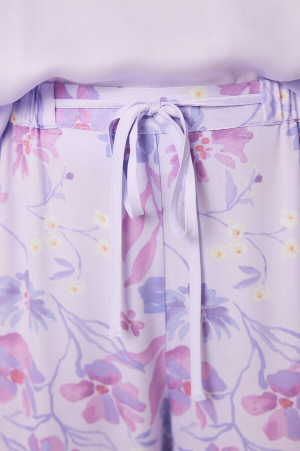 Women'secret Conjunto de pijama lil&aacute;s de 3 pe&ccedil;as rosa