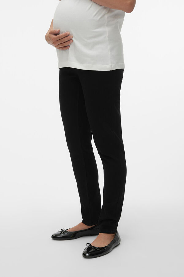 Mamalicious Jeans jegging Maternity preto