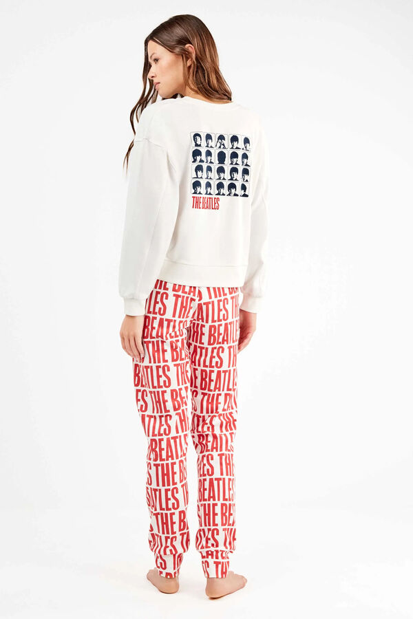 Gisela Conjunto pijama The Beatles punto interlock beige