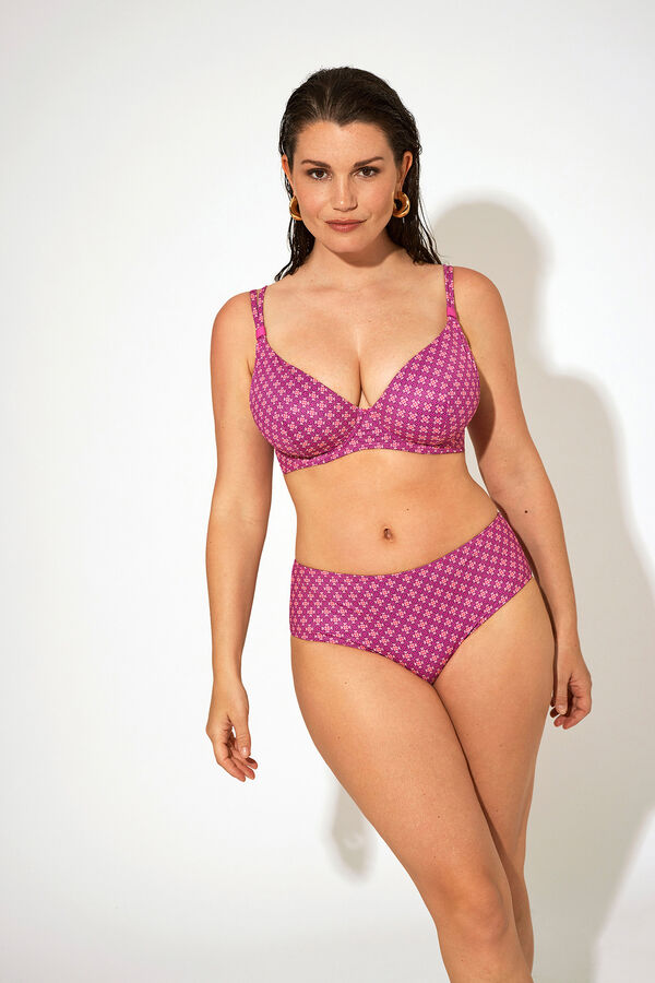 Promise Sutiã biquíni sem bojo e com aro rosa