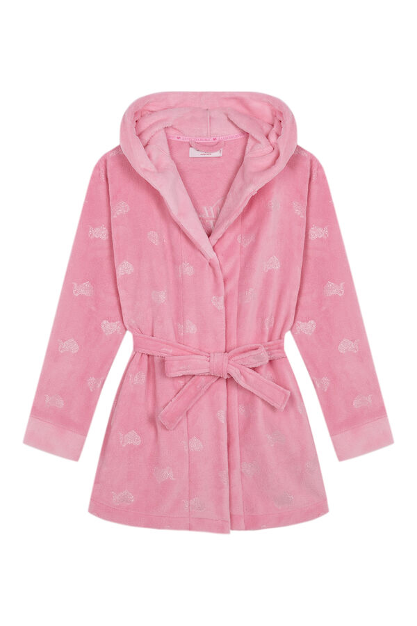 Women'secret Bata rosa fluffy Vecina Rubia  rosa