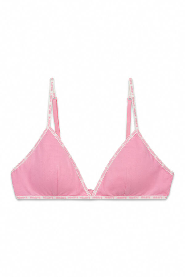 HI&BYE Soutien triangular rosa rosa