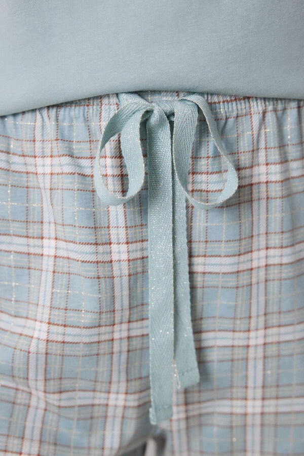 Women'secret Pijama xadrez de Natal 100% algod&atilde;o verde