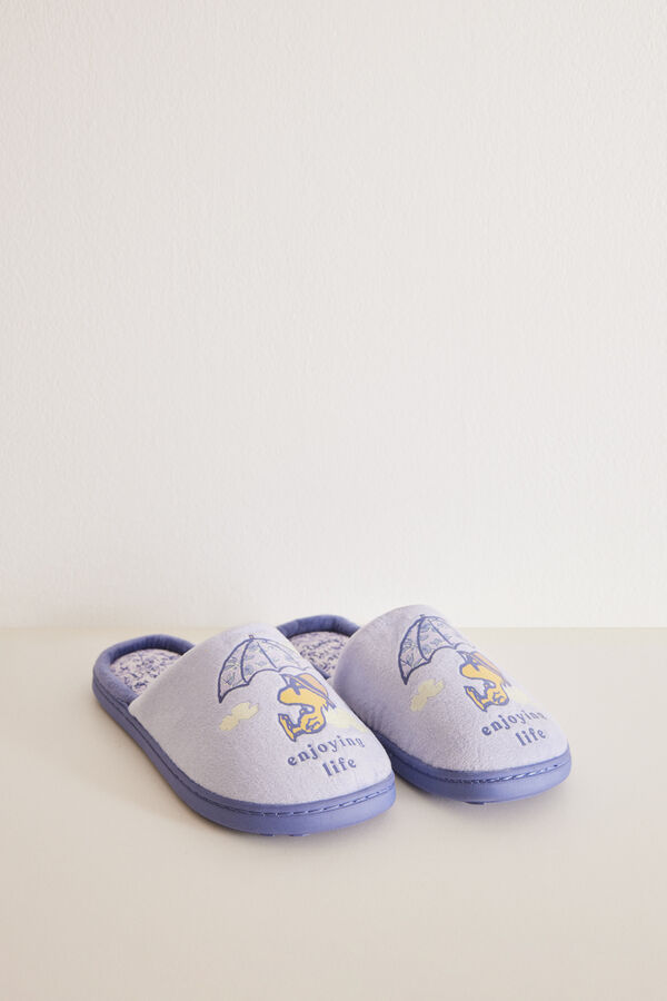 Women'secret Chinelos de quarto lil&aacute;s Snoopy rosa