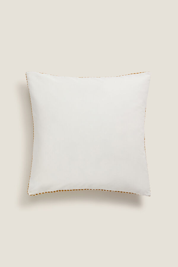 Textura Capa de almofada em tecido estampado amarelo