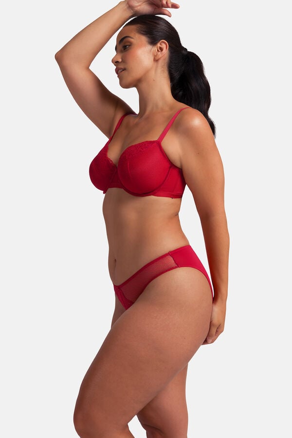 Dorina Pack 2 bragas cl&aacute;sicas rojo
