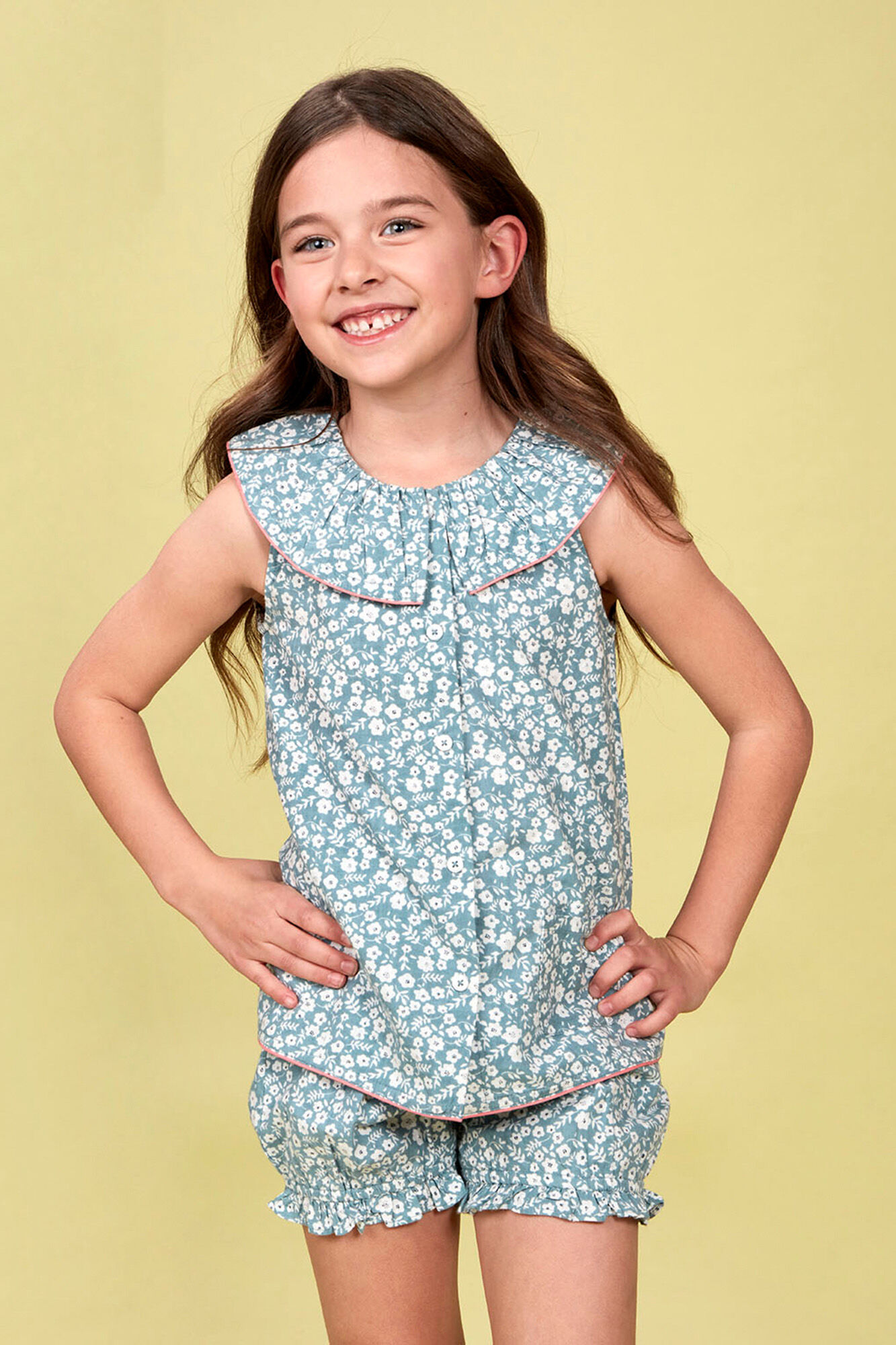 Gocco Pijama flor verde