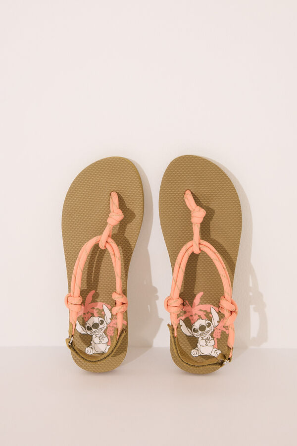 Women'secret Chinelos de corda Lilo & Stitch estampado