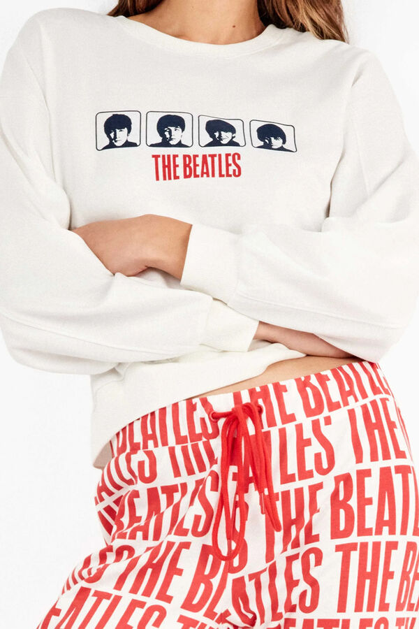 Gisela Conjunto pijama The Beatles punto interlock beige