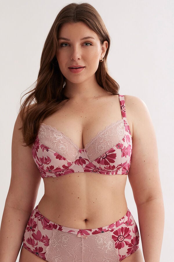 Promise Sujetador Forrado Capacidad burdeos