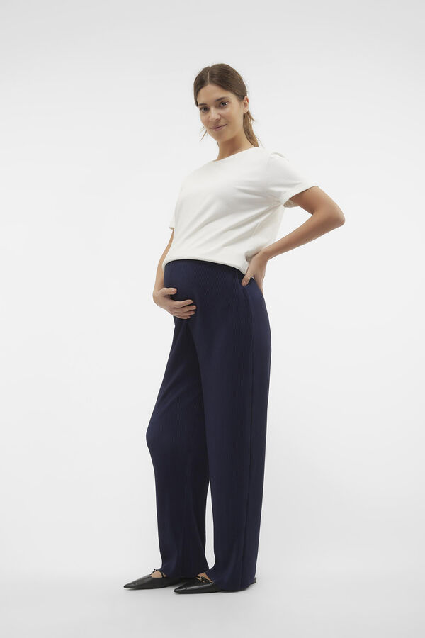 Mamalicious Pantalones maternity corte regular azul