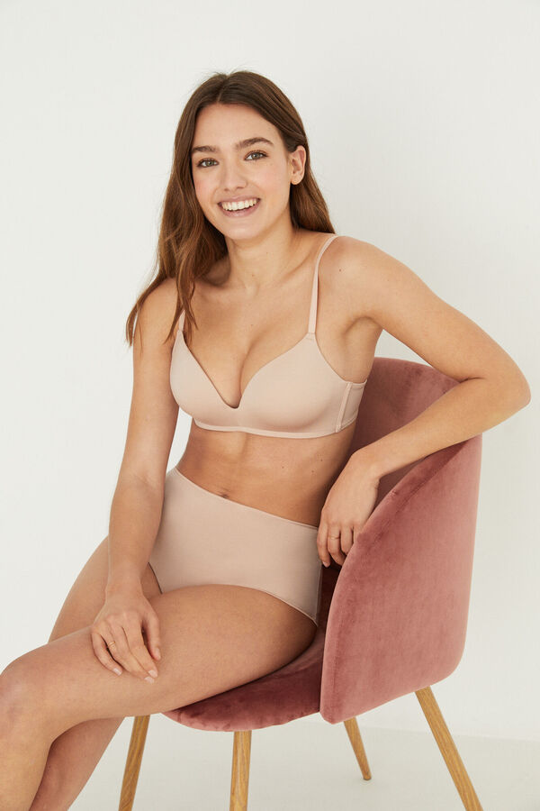 Women'secret Braga alta invisible microfibra&nbsp; nude