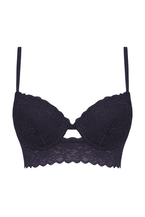 Women'secret BEAUTIFUL Soutien renda cinzento cinzento