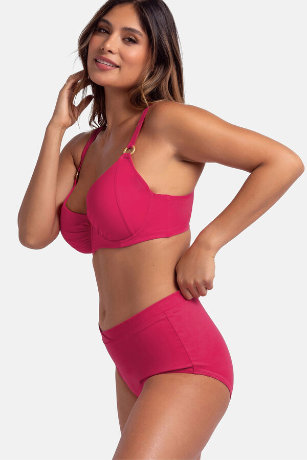 Dorina Calcinha de biquíni midi rosa rosa