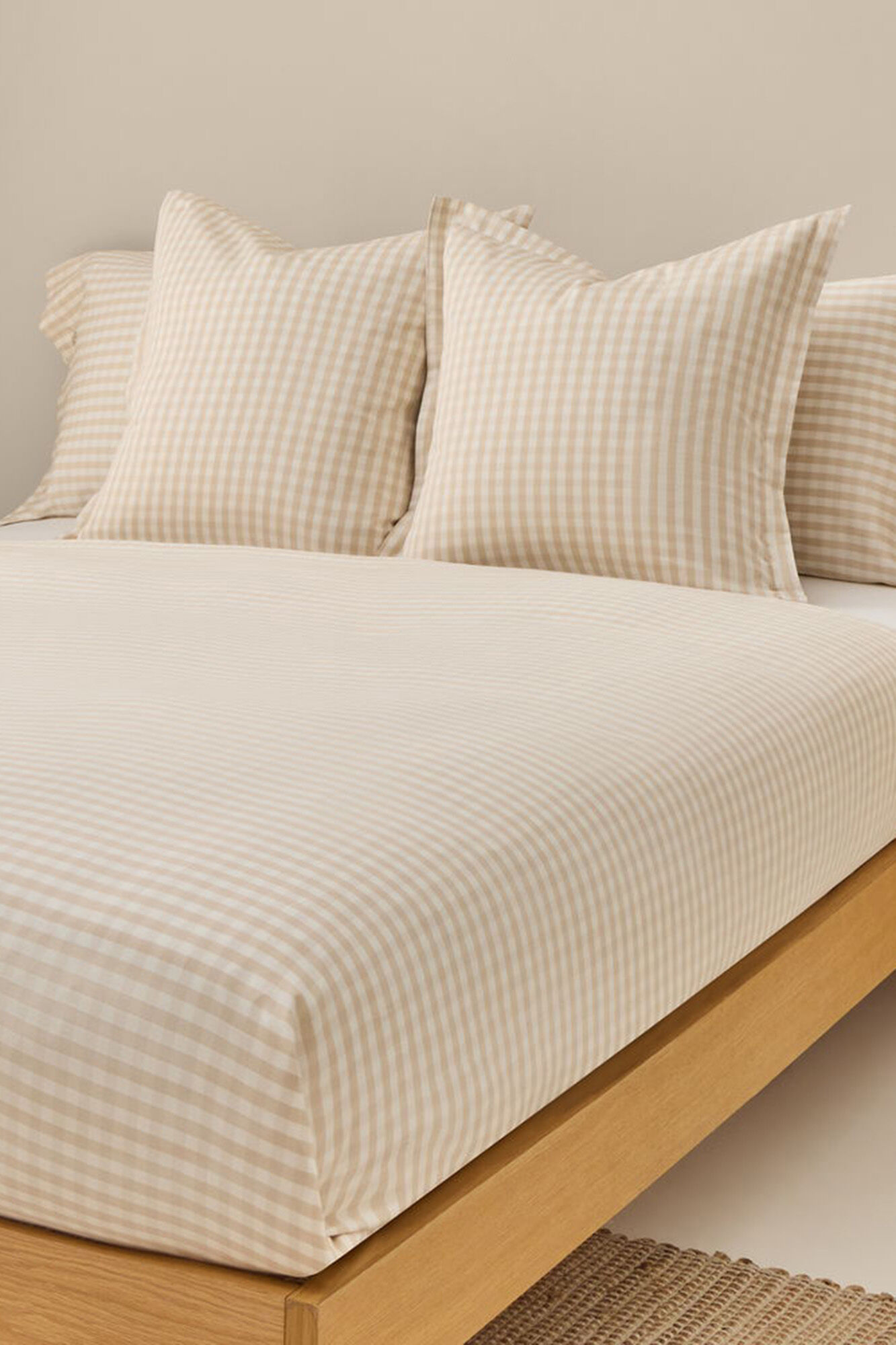 Textura Funda n&oacute;rdica algod&oacute;n sat&eacute;n cuadros vichy