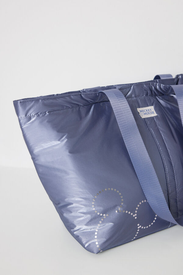 Women'secret Bolso grande nylon azul morado/lila