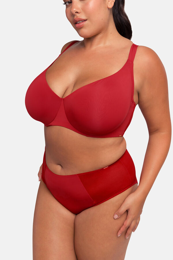 Dorina Culotte alta vermelho