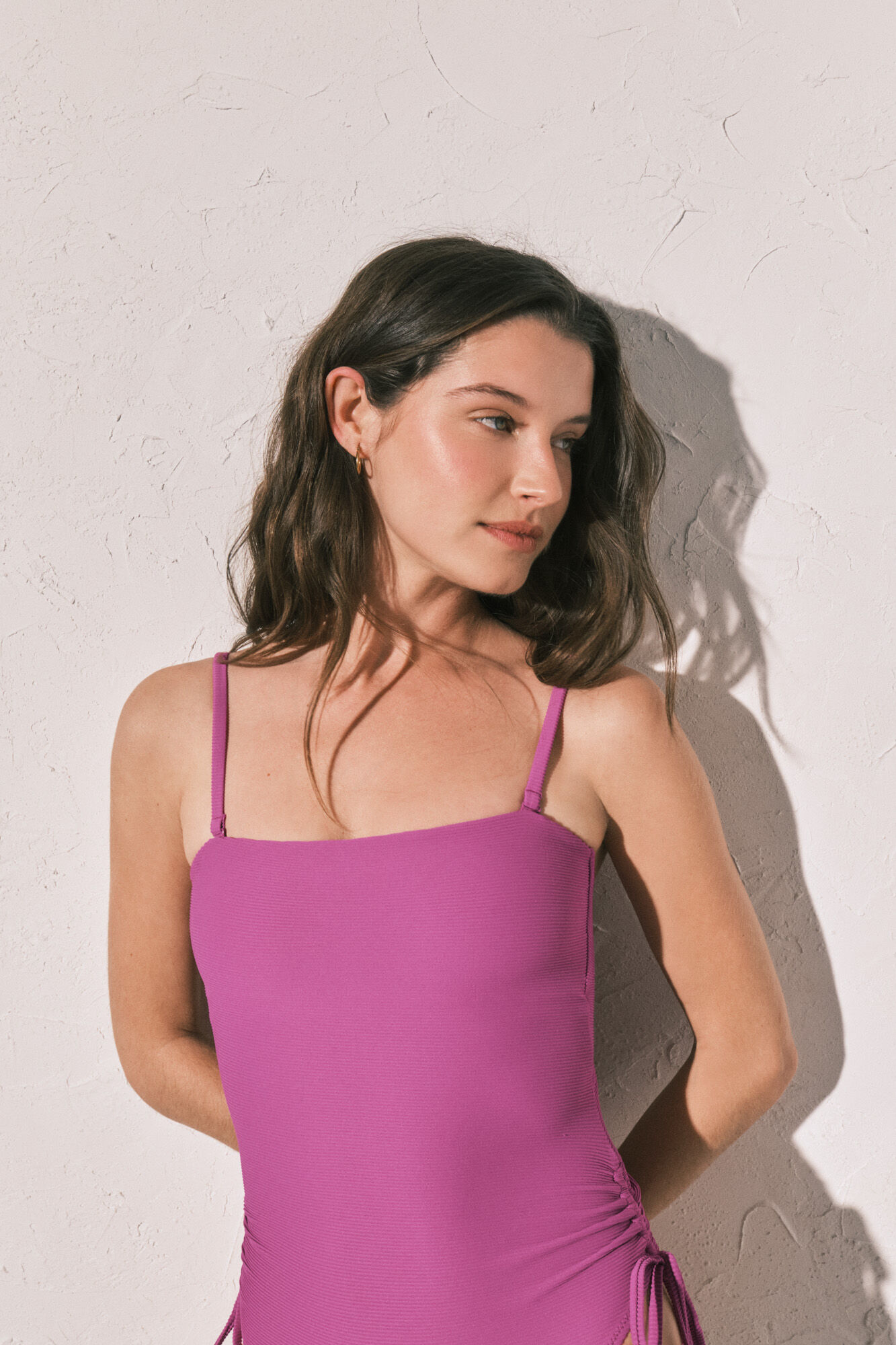 Women'secret Fato de banho bandeau canelado gren&aacute;