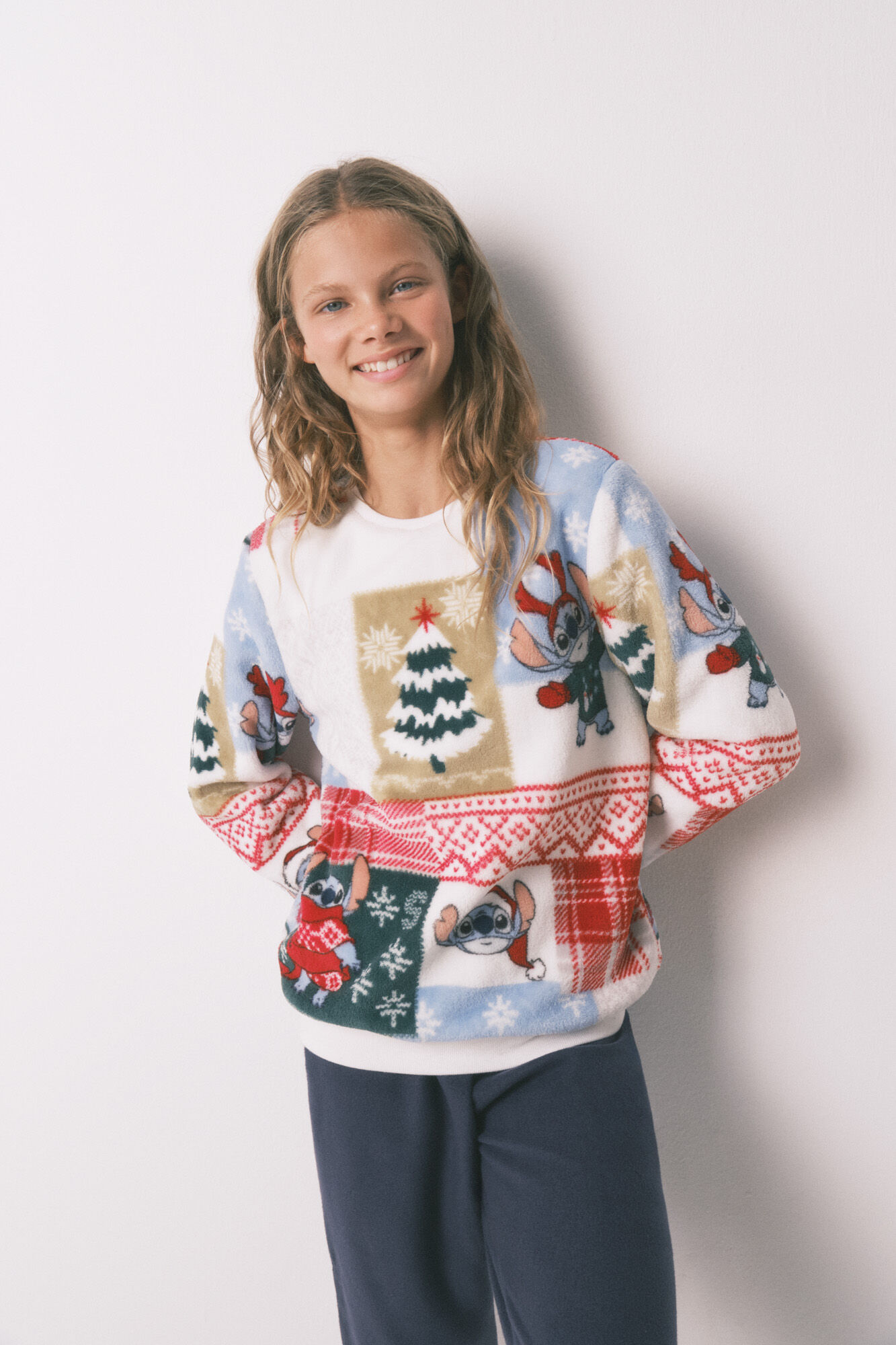 Women'secret Pijama polar infantil Stitch