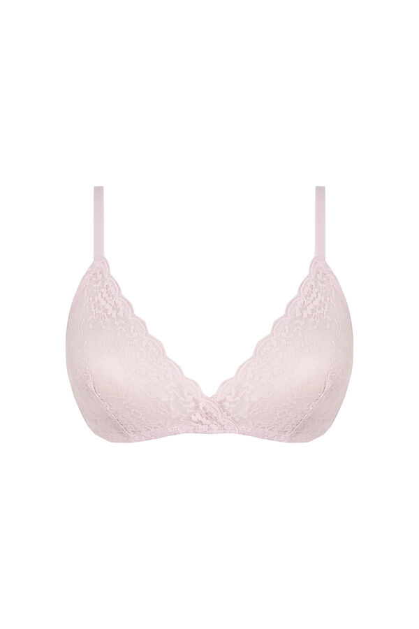 Women'secret Soutien triangular de renda rosa NATURAL rosa
