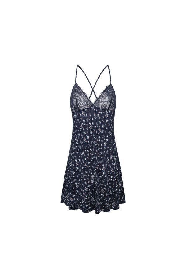 Dorina Vestido estampado azul