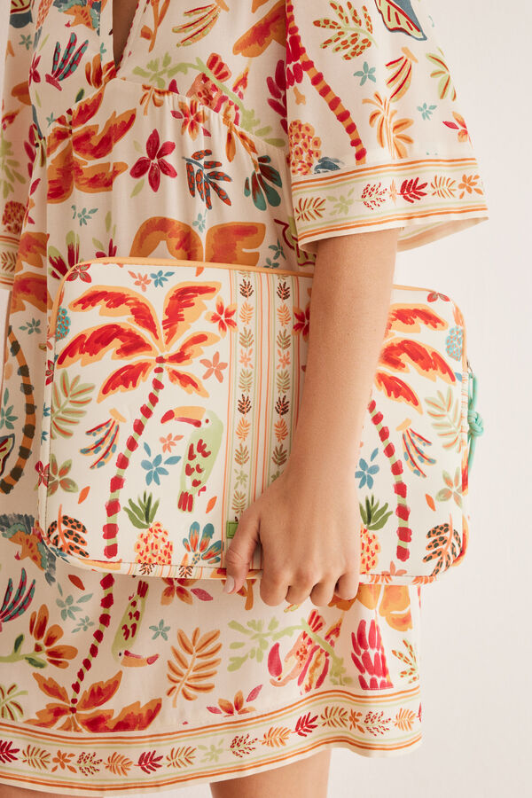 Women'secret Funda pórtatil estampado tropical estampado