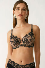 Promise Sutiã de capacidade com renda e armação preto